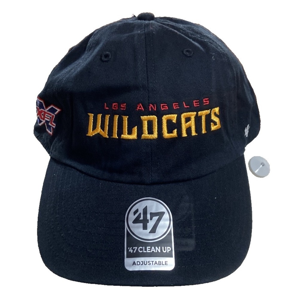 los angeles wildcats xfl Hat 47 Clean Up Black Football